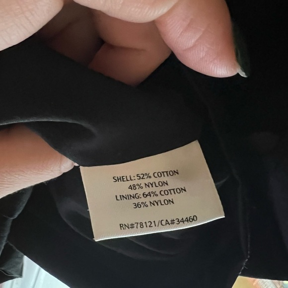 Women’s Eileen Fisher black mid length cotton blend all season zip up jacket L - Picture 7 of 7